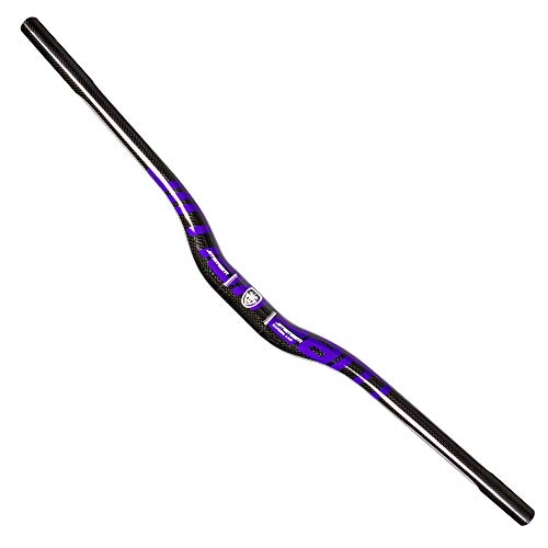 Manubri per Mountain Bike : 3Kcarbon MTB Handlebar Flat Or Rise Handlebar 31.8 * 580 / 600 / 620 / 640 / 660 / 680 / 700 / 720 / 740 / 760Mm Violet Flat 700mm