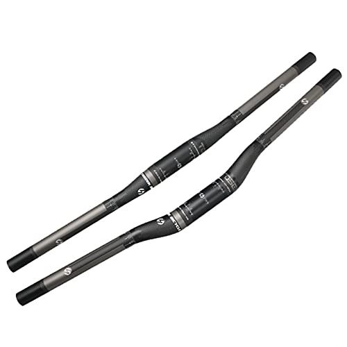 Manubri per Mountain Bike : COCKE Manubrio per Mountain Bike A Scatto Fisso in Fibra di Carbonio 31, 8Mm 580-760Mm XC Bici da Strada Superleggero Mountain Bike Manubrio Accessori per Biciclette, Straight Handle, 760