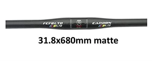 Manubri per Mountain Bike : ELAUK Manubrio bici Riser Bar Manubrio In Carbonio MTB Bike Manubrio Bike Set Mountain Bike Manubrio Manubrio In Carbonio NEXT XXX parti bici da strada (colore piatto 680mm opaco)