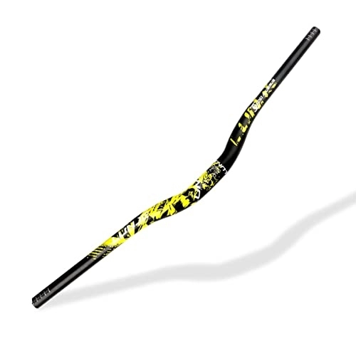 Manubri per Mountain Bike : EMISOO Manubrio a forma di rondine per mountain bike MTB / DH / XC Riser manubrio 31, 8 mm lunghezza 720 mm 780 mm aumento 30 mm manubrio extra lungo in lega di alluminio (colore: giallo, dimensioni: 720