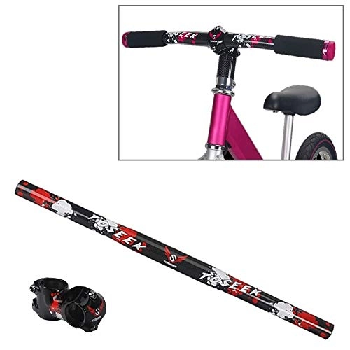 Manubri per Mountain Bike : GUPENG Manubri per Mountain Bike Carbon Fiber Bambini Equilibrio del Manubrio della Bici, Dimensione: 540 Millimetri (Color : Red)