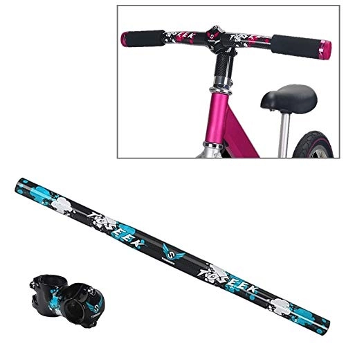 Manubri per Mountain Bike : GUPENG Manubri per Mountain Bike Carbon Fiber Bambini Equilibrio del Manubrio della Bici, Formato: 500mm (Color : Blue)