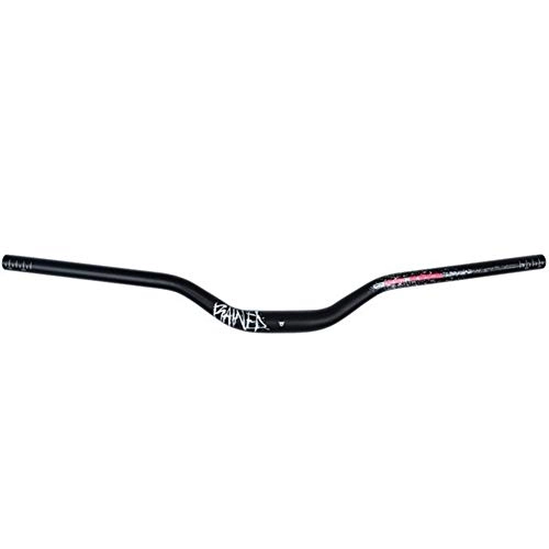 Manubri per Mountain Bike : GZSC Manubrio Mountain Manubrio della Bicicletta MTB Manubrio in Lega di Alluminio Manubrio BMX AM DH Mountain Bike Parts 31.8X750MM (Color : Black And White)