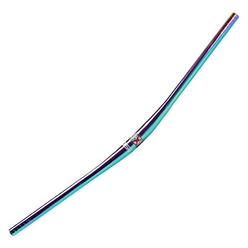 Manubri per Mountain Bike : KDHJY Colorful Manubrio della Bicicletta 31.8 * 800mm DH Discesa di Corsa del Manubrio della Bici Aumento Manubrio MTB Mountain Road Bike Handlebar Arcobaleno (Color : 20mm Rise)