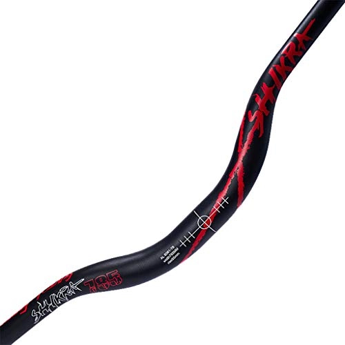 Manubri per Mountain Bike : lahomia 785mmx31.8mm Manubrio per Mountain Bike MTB Hi-Riser Down Hill Bike Manubrio - Nero + Rosso