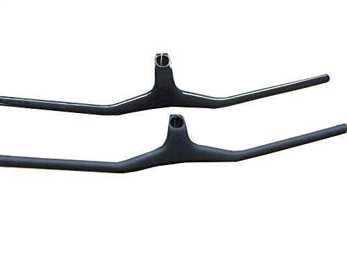 Manubri per Mountain Bike : Mountain Bike / MTB Full Carbon Fibre Handlebar Carbon Bicycle Handlebar And Stem Integratived 3K To580-800Mm 800x110mm