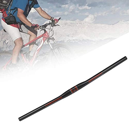 Manubri per Mountain Bike : Pwshymi squisita fattura Manubrio in Fibra di Carbonio Ultraleggero in Fibra di Carbonio di qualità(Straight Red Label 700 * 31.8mm)