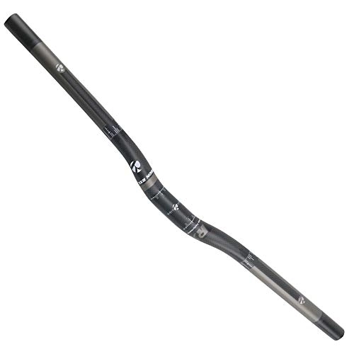 Manubri per Mountain Bike : RXL SL manubrio riser 25.4mm manubrio mtb fibra di carbonio grigio 3k opaco attacchi per manubrio bici 640 / 660 / 680 / 700mm(25.4 * 660mm)