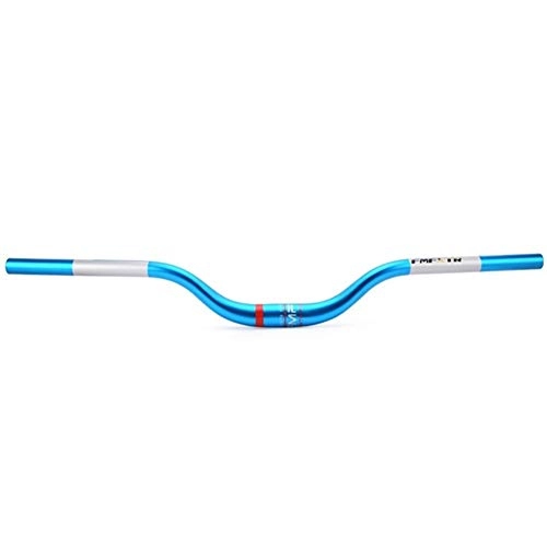 Manubri per Mountain Bike : SSSSY Manubrio Bicicletta Rondine-a Forma di Manubrio MTB DH XM Downhill Mountain Bike Corsa di Salita del Manubrio 60 Millimetri Aumento Bar 31.8 * 720 Millimetri Wake (Color : Blue)