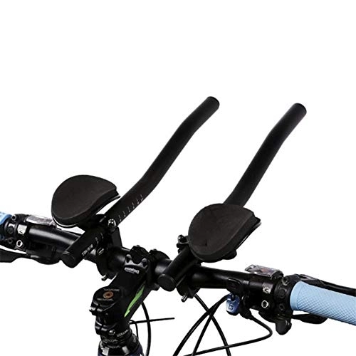 Manubri per Mountain Bike : WJJ Barre aerodinamiche per Biciclette in Lega, Comodo Spugna per aerobari da Ciclismo per Bici da Tempo Triathlon Adatti per Mountain Bike e Bici da Strada