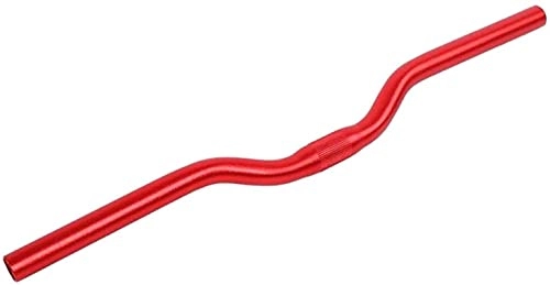 Manubri per Mountain Bike : WXFCAS RWEAONT. Riser in Lega di Alluminio Manubrio in Mountain Bike MTB. Manubrio Racing Road Bar Long 52cm Ricambi per Bicicletta per Bicicletta (Color : Red)