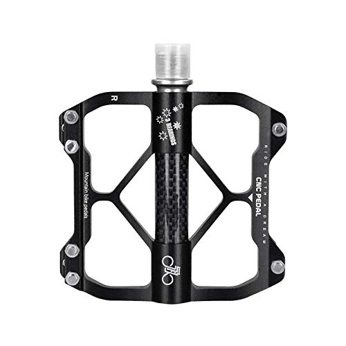 Pedali per mountain bike : Anti-slip bearing pedal mountain bike aluminum alloy pedals dead fly road bicycle pedals-Pair of three Pelin pedals