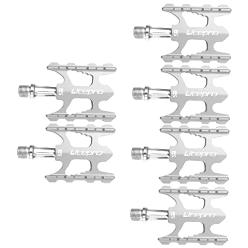 Pedali per mountain bike : BESPORTBLE 3 Pz Pedali Per Mountain Bike in Alluminio Pedale Per Bici Fermagli Per Bici Da Bicicletta Pedali Per Ciclismo Su Strada Pedali Del Ciclo Clip Lega Di Alluminio Cuscinetto Bambino