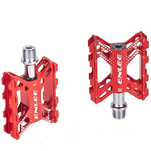 Pedali per mountain bike : Bicicletta Pedali bici, Alluminio Antiscivolo Resistente Pedali per mountain bike Pedali ibridi per bici strada Cuscinetto sigillato antiscivolo Assale per mountain bike BMX MTB Bicicletta strada