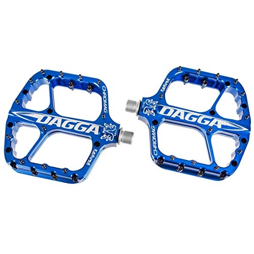 Pedali per mountain bike : CHROMAG Dagga Pedali MTB / Ciclo / VAE / E-Bike Adulto Unisex, Blu, 120 x 115 mm