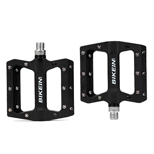 Pedali per mountain bike : Ciclismo Mountain Bike Nylon Pedal 9 / 16" Ciclismo MTB Cuscinetto piattaforma BMX pedali della bicicletta Parts 355g Black