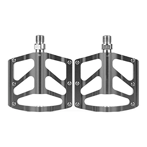 Pedali per mountain bike : COSCANA Pedali Bici MTB di Fascia Alta Pedali Antiscivolo per Mountain Bike Pedali in Lega di Alluminio per Bicicletta Cuscinetti 9 / 16"3 per Bici da Strada BMX MTBSilver