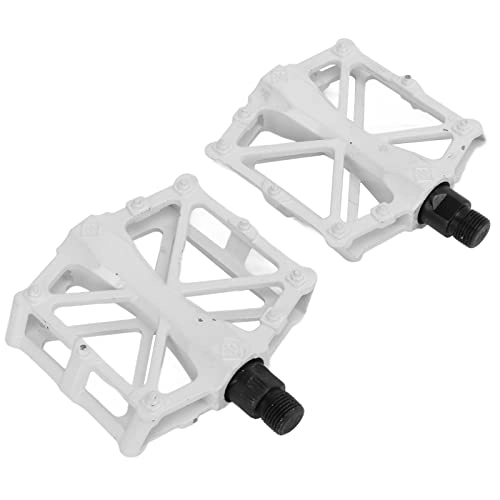 Pedali per mountain bike : Cuque Vendite Pazze Pedali Bici, Pedali Mountain Bike Stabile per Mountain Bike per Biciclette(Bianco)