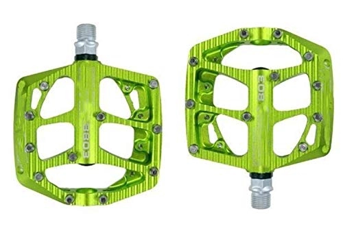 Pedali per mountain bike : Durevole Alluminio CNC Lega MTB Mountain BMX della Bici della Bicicletta Pedali Bicicletta Pedali Cuscinetto sigillato Pedale (Color : Green)