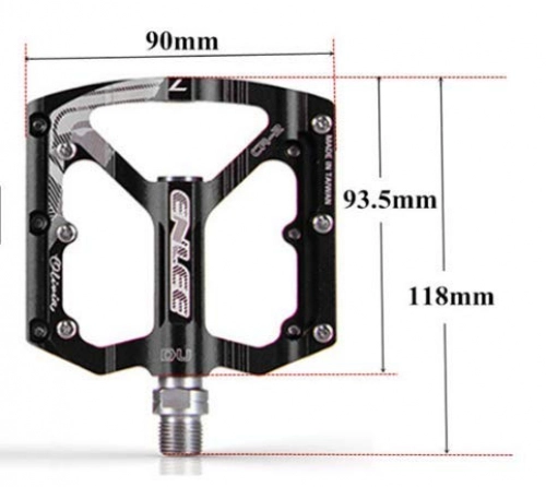 Pedali per mountain bike : FANGXUEPING Pedali per Biciclette Pedali per Mountain Bike Pedali Pieghevoli su Strada A Pedale Morto Attrezzature per L'equitazione Pedaliera Ud 118 * 90MM Nero