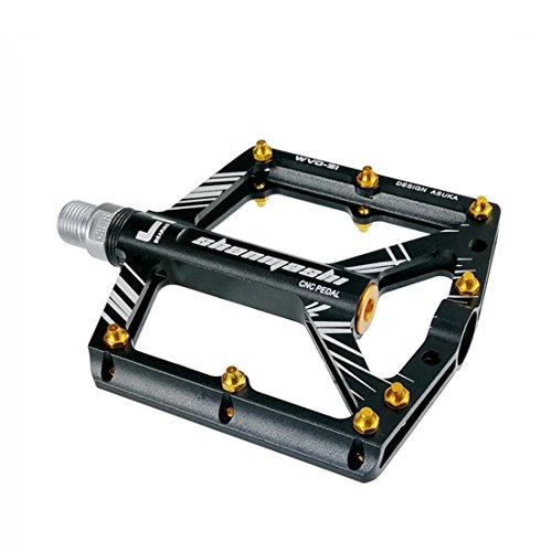 Pedali per mountain bike : FELICIPP Pedale per Mountain Bike, Pedale Largo 8 Cuscinetti, Pedale Bici da Strada in Alluminio, Pedale della Bicicletta a Scatto Fisso (Colore : Nero)