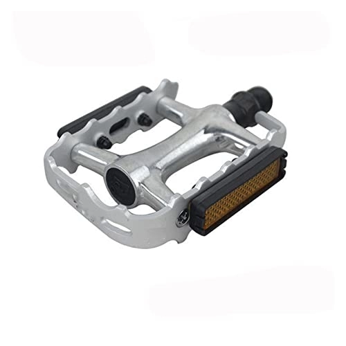 Pedali per mountain bike : FIVENUM Pedali Cuscinetti Ultra Leggeri m248 Pedali for Bici da Strada MTB Accessori M248DU Parti di Mountain Bike in Lega di Alluminio in Lega Nera e Argento (Color : Silver)