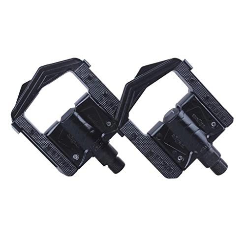 Pedali per mountain bike : FQCD Pedali for Bici da Bicicletta, Pedali for Mountain Bike Resistenti Antiscivolo in Alluminio Nuovi Pedali ibridi for Bici da Strada (Color : Black)