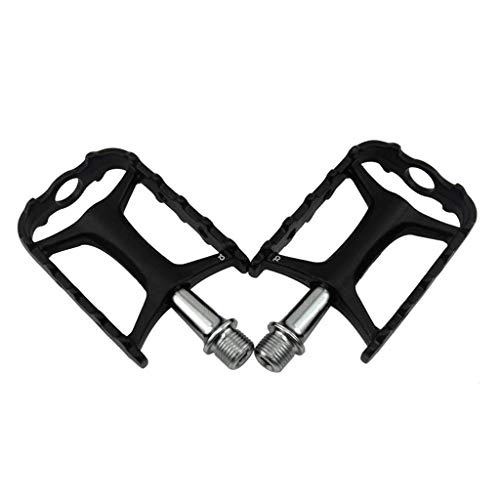 Pedali per mountain bike : FQCD Pedali Piatti for Mountain Bike Pedali for Biciclette in Lega di Alluminio, Piattaforma Leggera e Sottile (Color : Black)