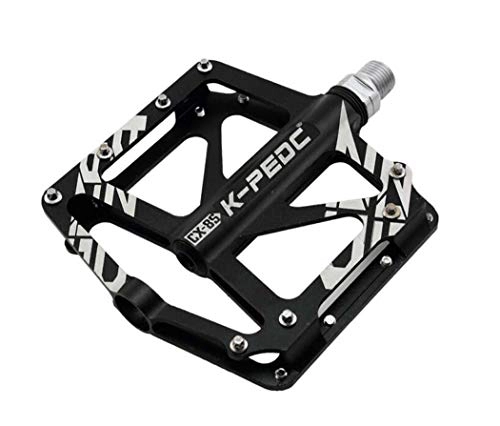 Pedali per mountain bike : G.Z Pedale Biciclette, Lega di Alluminio a 3 Cuscinetto Pedale, 9 / 16 di Pollice mandrino Mountain Bike Pedale, Adatto a Strada, Bici della Strada, Mountain Bike, Bicicletta, Nero