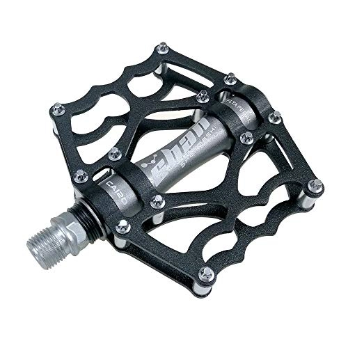 Pedali per mountain bike : GHKT Pedali della Mountain Bike 1 Paia in Lega di Alluminio Antiscivolo Pedali Bici durevoli Bike Mountain Bike Pedals Superficie for Strada BMX MTB Bike 8 Colori (SMS-CA120) per Mountain Bike BMX