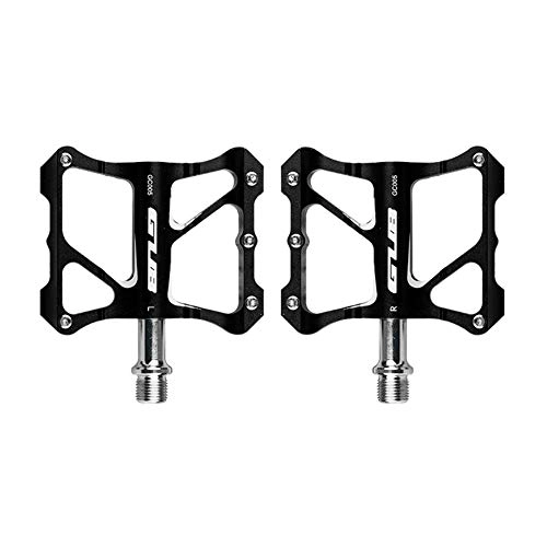 Pedali per mountain bike : Gneric YMYGBH Pedali Flat MTB Lega di Alluminio della Bici di Montagna MTB Pedali di Ciclismo su Strada DU Cuscinetto sigillato Biciclette Pedali Ultralight Bike Parts Pedale (Color : 05 Black)