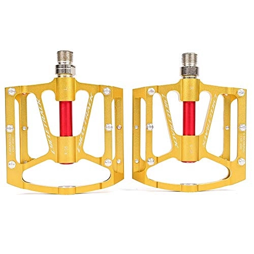 Pedali per mountain bike : GUOLINGHUI Pedali for Bici da 9 / 16 Pollici, Pedali for Cuscinetti da Ciclismo su Piattaforma for Bici da Strada, Mountain Bike, 286 G / 1 Paio Pedal Piattaforma (Colore : Yellow)