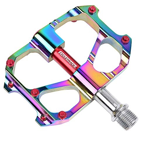 Pedali per mountain bike : GUOLINGHUI Pedali for Mountain Bike da 9 / 16 Pollici Placcatura Pedale for Bici da Strada Antiscivolo Pedale for Bicicletta ， Accessori for Biciclette Pedal Piattaforma (Colore : Colorful)