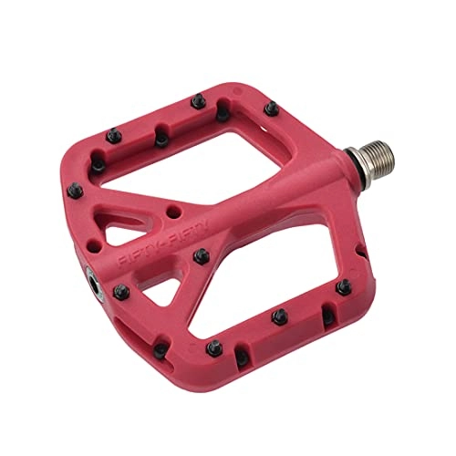 Pedali per mountain bike : HemeraPhit - Pedali in nylon composito, per mountain bike, per XC / Enduro / Downhill (rosso)
