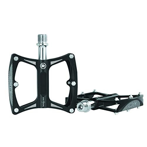 Pedali per mountain bike : JINSUO GWTRY 4 Pedale Cuscinetti Biciclette Antiscivolo Ultralight CNC MTB Mountain Bike Pedale Cuscinetto sigillato Pedali della Bicicletta Accessori Ultralight (Color : Black)