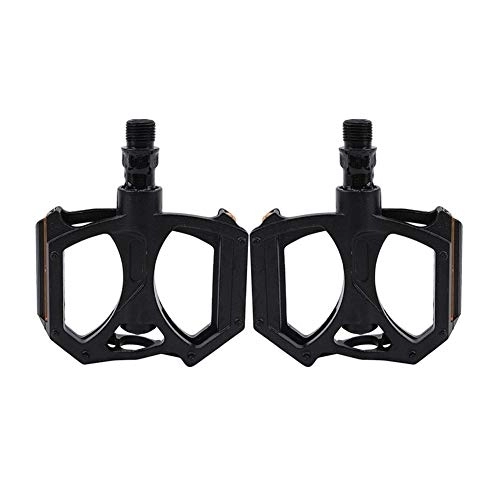 Pedali per mountain bike : JINSUO Moonlight Star Bike Pedals - Biciclette Pedale Antiscivolo Ultralight CNC MTB Mountain Bike Pedale Cuscinetto sigillato Pedali della Bicicletta Accessori Ciclismo Pedale (Color : Black)