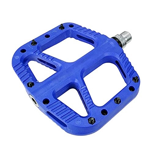 Pedali per mountain bike : JKGHK Pedali ​per Bici con 4 Stili di Pedale in Fibra di Nylon Accessori per Mountain Bike Ad Alta Resistenza, Rimovibile, Blu