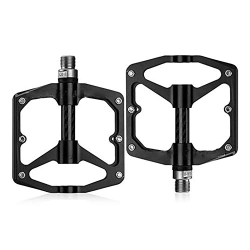 Pedali per mountain bike : kaige Leggero Mountain Bike Pedali Fibra di Nylon della Bicicletta della Piattaforma Pedali for BMX MTB 9 / 16" Nero WKY