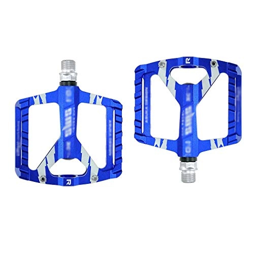 Pedali per mountain bike : kaige Mountain City Piede Camper Pedale Comoda Piana Pedale Lega di Alluminio Accessori for Biciclette WKY (Color : Blue)