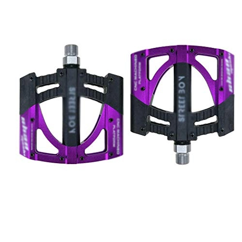 Pedali per mountain bike : kaige Pedale della Bicicletta Mountain Bike Antiscivolo Resistente Pedale All'aperto Parti di Biciclette WKY (Color : Streetboyblackpurple)