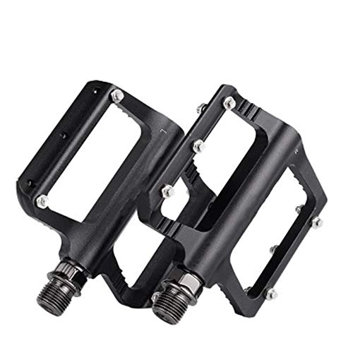 Pedali per mountain bike : KIKIRon Pedali per Biciclette Ciclismo su Strada Bicicletta Pedali Leggero in Fibra di Mountain Bike Pedals Pedale della Bicicletta Antiscivolo Leggero (Colore : Black, Size : 100x85x15mm)