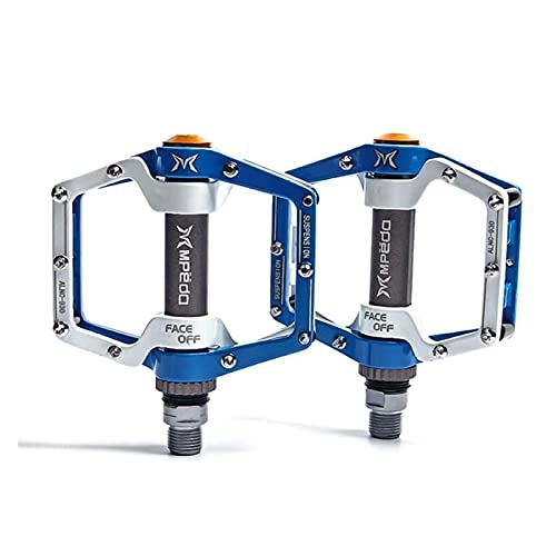 Pedali per mountain bike : LANCYG Pedali MTB Pedalo per Biciclette Anti-Slip Ultralight CNC MTB Mountain Bike Platform Pedal Pedal Pedali Sigillati Pedali Cuscinetti per Biciclette Pedali Flat MTB (Color : Blue)