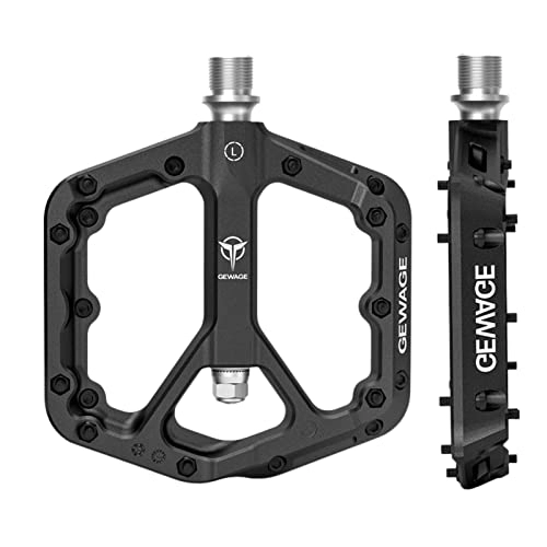 Pedali per mountain bike : Layiset Pedale per Mountain Bike | Pedali Bici 9 / 16 con Cuscinetto sigillato | Pedali Piatti per Bicicletta da Strada con perni Antiscivolo, Pedale Universale per Bici da Strada BMX Cycle-Cross Bikes