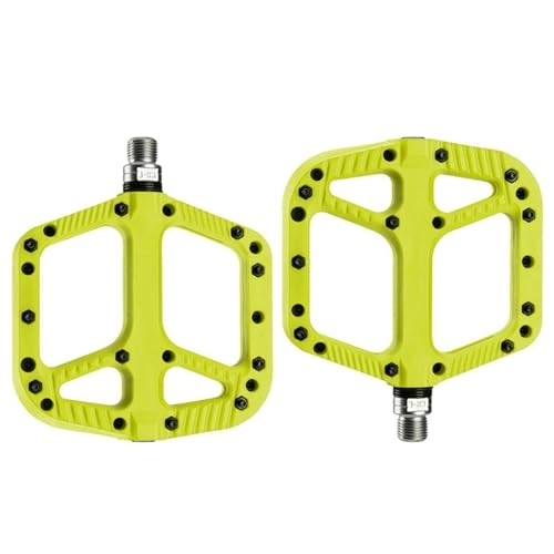 Pedali per mountain bike : LEEINTO Pedali per bici Pedali per mountain bike Pedali per bici leggeri in nylon Pedali per biciclette antiscivolo Piattaforma Cuscinetto sigillato Filettatura da 9 / 16