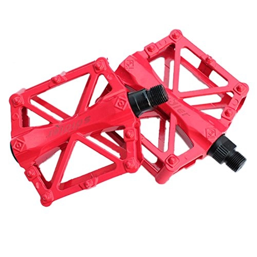 Pedali per mountain bike : LUCHA mountain bike Pedals, 9 / 40, 6 cm della bicicletta cuscinetto sigillato a, Red