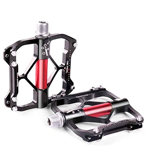 Pedali per mountain bike : Luqifei Pedale Biciclette MTB, Bici da Strada, Corpo in Alluminio BMX CNC, Pedale for Mountain Bike Antiscivolo e Resistente Ultraleggero Ad Alta Resistenza Antiscivolo