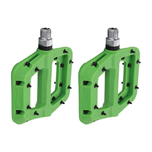 Pedali per mountain bike : MINGDIAN FH for MTB Bike Pedali - 9 / 16 Strada Mountain Bike Pedali, Ad Alta Resistenza Antisdrucciolevoli Pedali della Bicicletta - Vari Colori MD-TB (Color : Green)