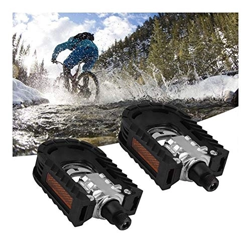 Pedali per mountain bike : Moonlight Star Bike Pedals □ ultraleggero cuscinetto CNC piatto della bici di montagna della bicicletta Pedali di nylon in fibra di Big Foot strada pieghevole in bicicletta Pedali strumento anti-scivo