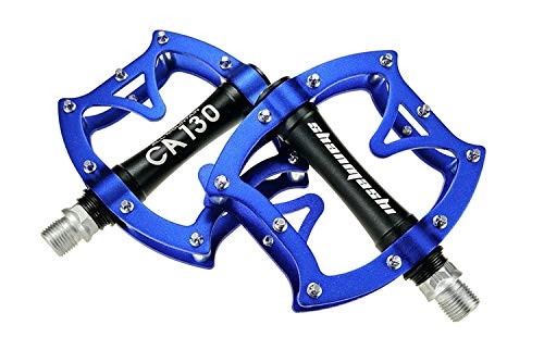 Pedali per mountain bike : Mountain Bike Pedale leggera lega di alluminio Pedali Cuscinetto per BMX strada MTB pedali della bicicletta blue