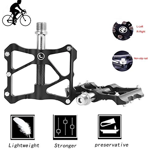 Pedali per mountain bike : NINI Pedale Sports Mountain Bike, Pedali per Bici da Strada a 3 Cuscinetti, Pedale in Lega di Alluminio Super Leggero Parti ciclistiche Antiscivolo per Adolescenti, Studenti